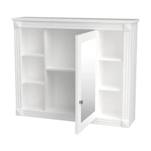 36'' Bathroom Vanity Set With Ceramic Sink Top, Mirror Cabinet, 2 Doors And 2 Drawers - Gray