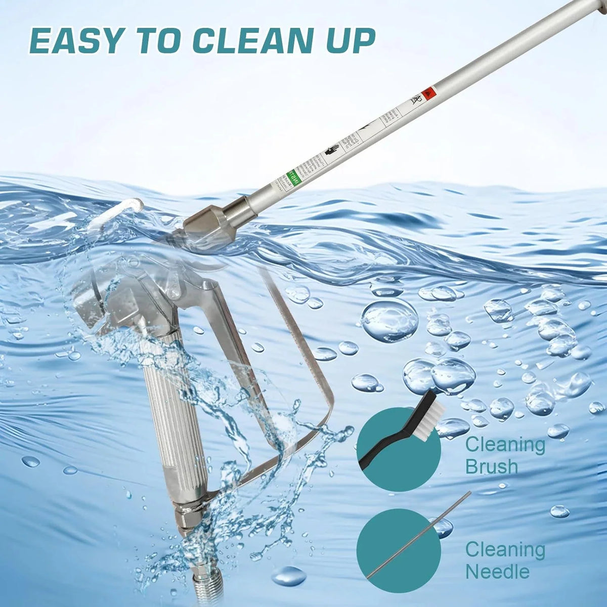 Telyswee Airless Paint Sprayer, 750W, 3300 PSI, Blue