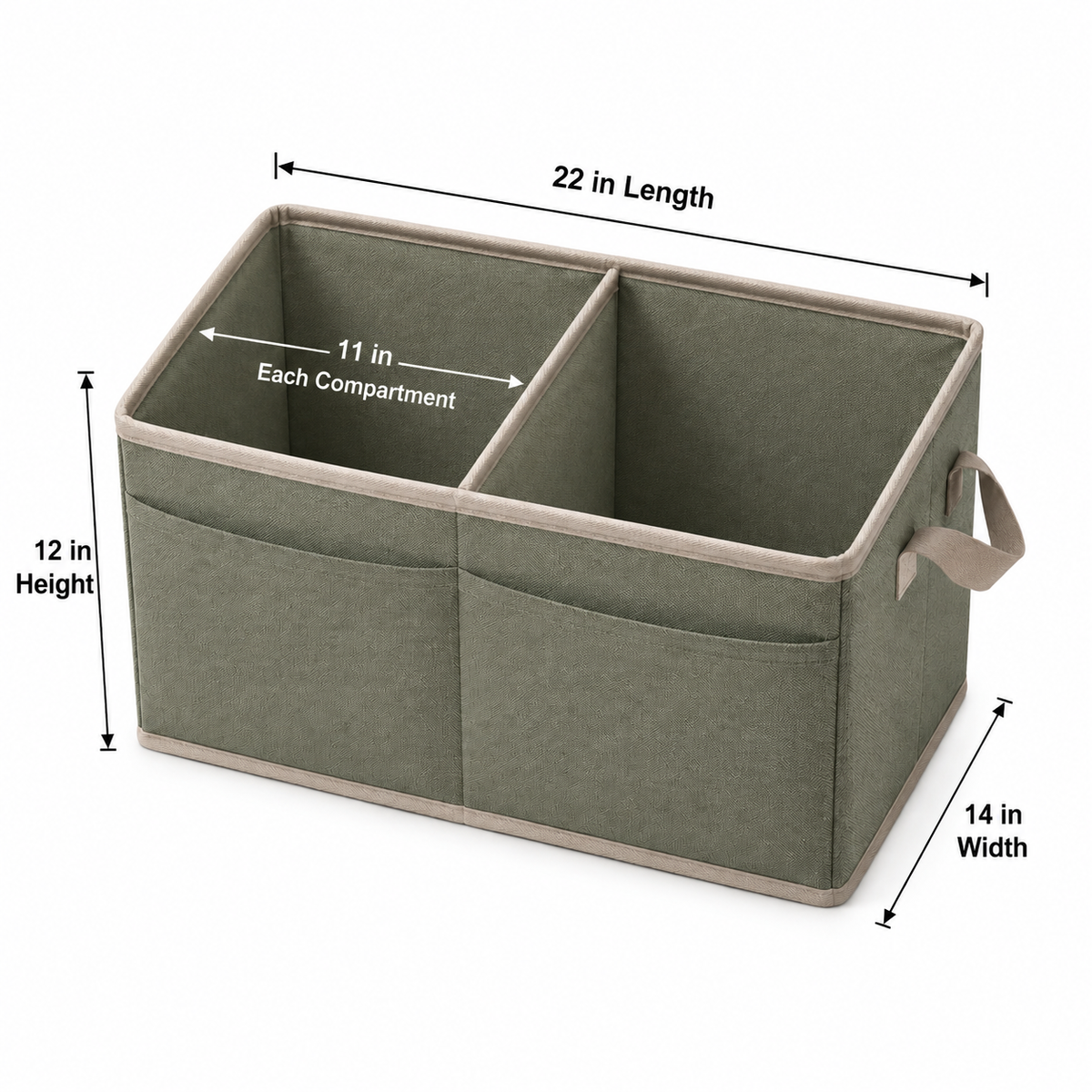 SageSort Divided Pet Supply Organizer