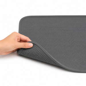 SlateGuard Raised-Edge Waterproof Pet Feeding Mat
