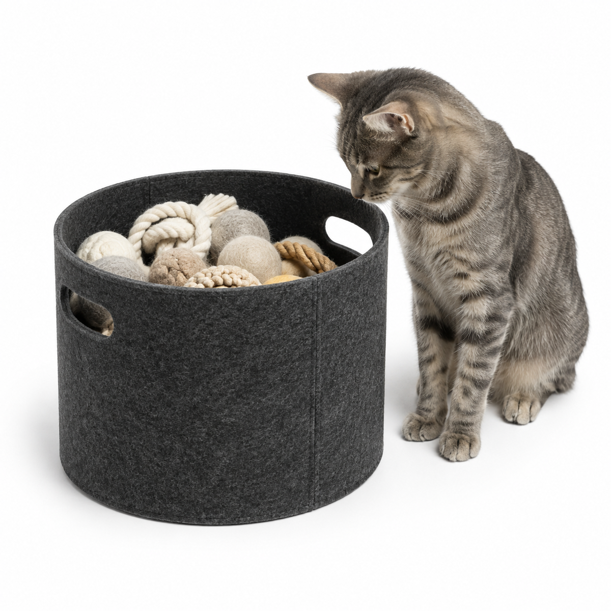 HavenRope Oval Pet Toy Storage Basket