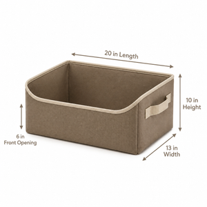 EasyReach Low-Front Pet Toy Storage Basket