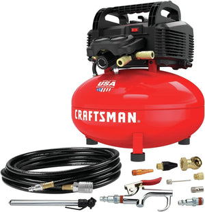 6 Gallon Oil-Free Pancake Air Compressor Kit - 150 PSI