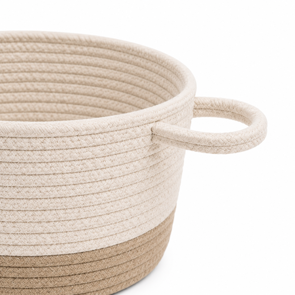 CharcoalNest Round Felt Pet Toy Basket