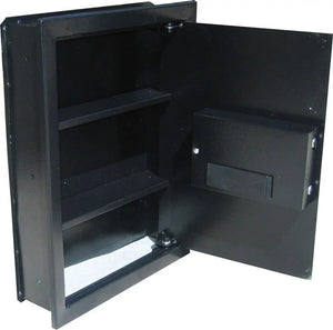 ABLEHOME Biometric Electronic Recessed Hidden Wall Safe - 100 Fingerprints