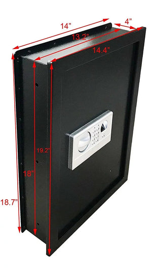 ABLEHOME Biometric Electronic Recessed Hidden Wall Safe - 100 Fingerprints